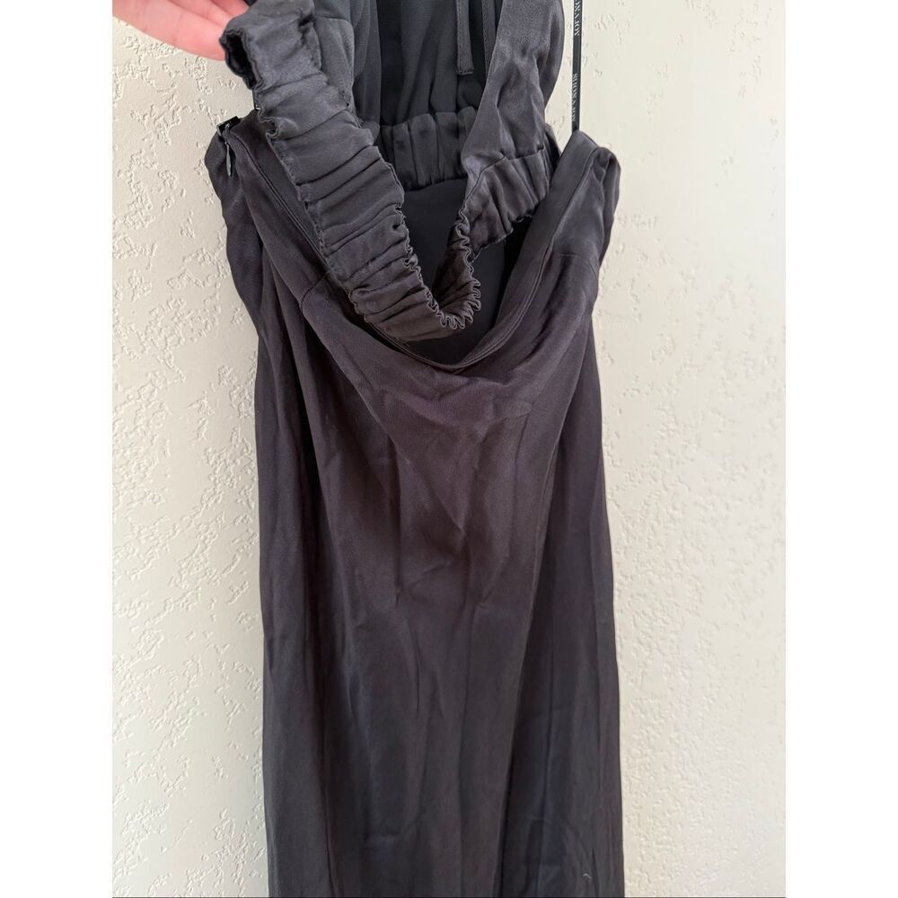 Shona Joy Ruched Open Back Halter Midi Dress - Picture 6 of 9